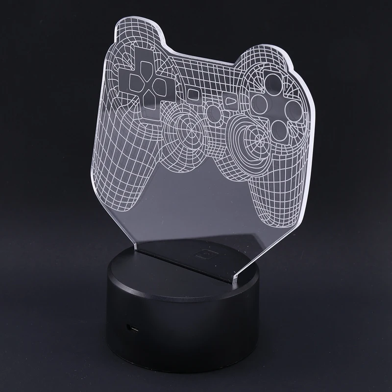 

3D Illusion Game Controller Led Night Light for Kids Bedroom Decor Event Prize Game Shop Idea Colorful Desk Night Lamp