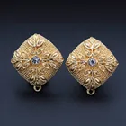 10 пар модных массивных сережек, аксессуары для изготовления квадратных листьев, цветов, сережек, основа для подвешивания сережек своими руками