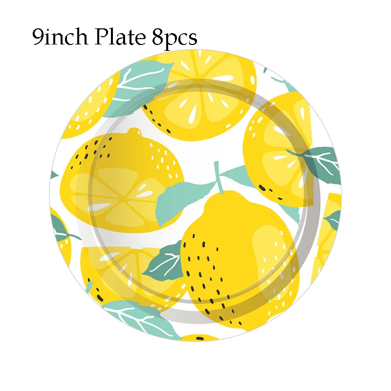 

Одноразовый набор посуды "Лимонный мультфильм"