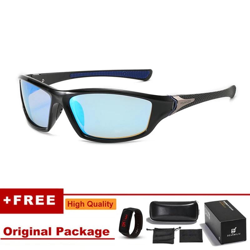 KLBS классические Поляризованные спортивные солнцезащитные очки модные