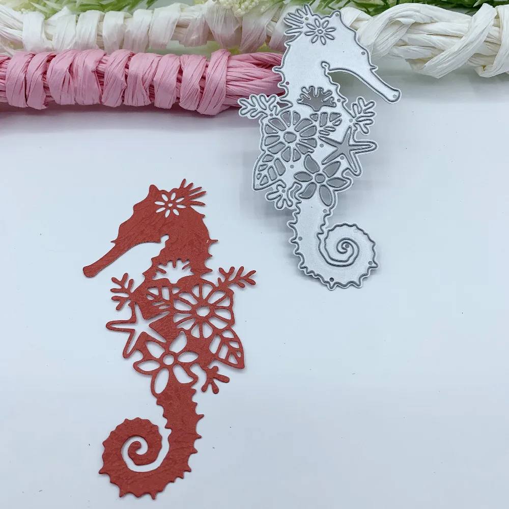 

a hippocampus Cutting Dies DIY scrapbook Embossing Dies Cutter Craft Paper Card Scrapbooking Making Cut Die Mold