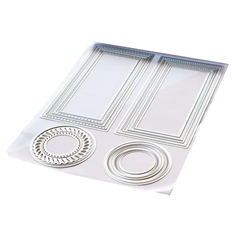 2021 New Circlet Square Die Cuts Metal Cutting Dies and Scrapbooking For Paper Making Background Embossing Card Frame Craft | Дом и сад