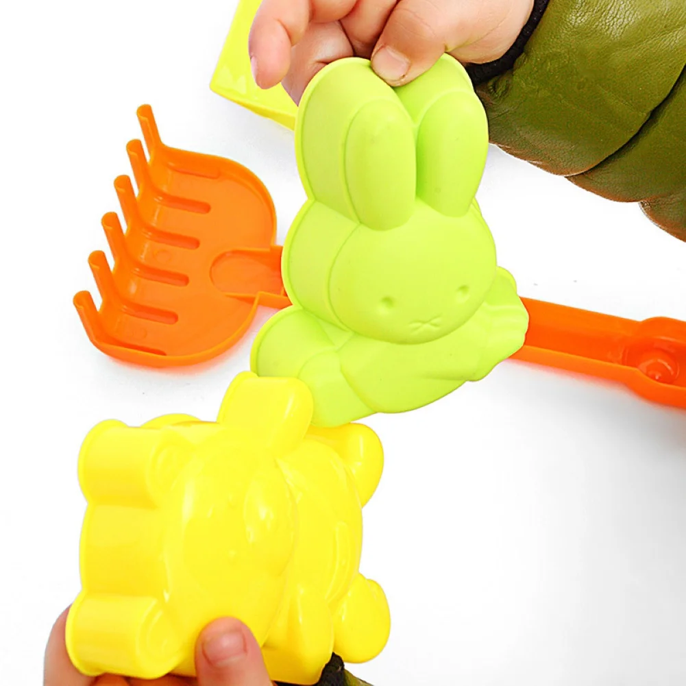 5 шт. детские пляжные песочные часы лопатка грабли пресс форм ролевые игры