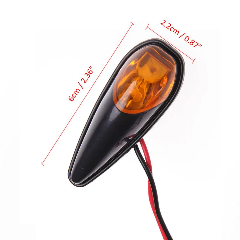 

Universal Super Bright LED 2pcs Signal Lamp Turn Signal Light Bulb Replacement Refit Warning Lamp Motorcycle Indicator Light