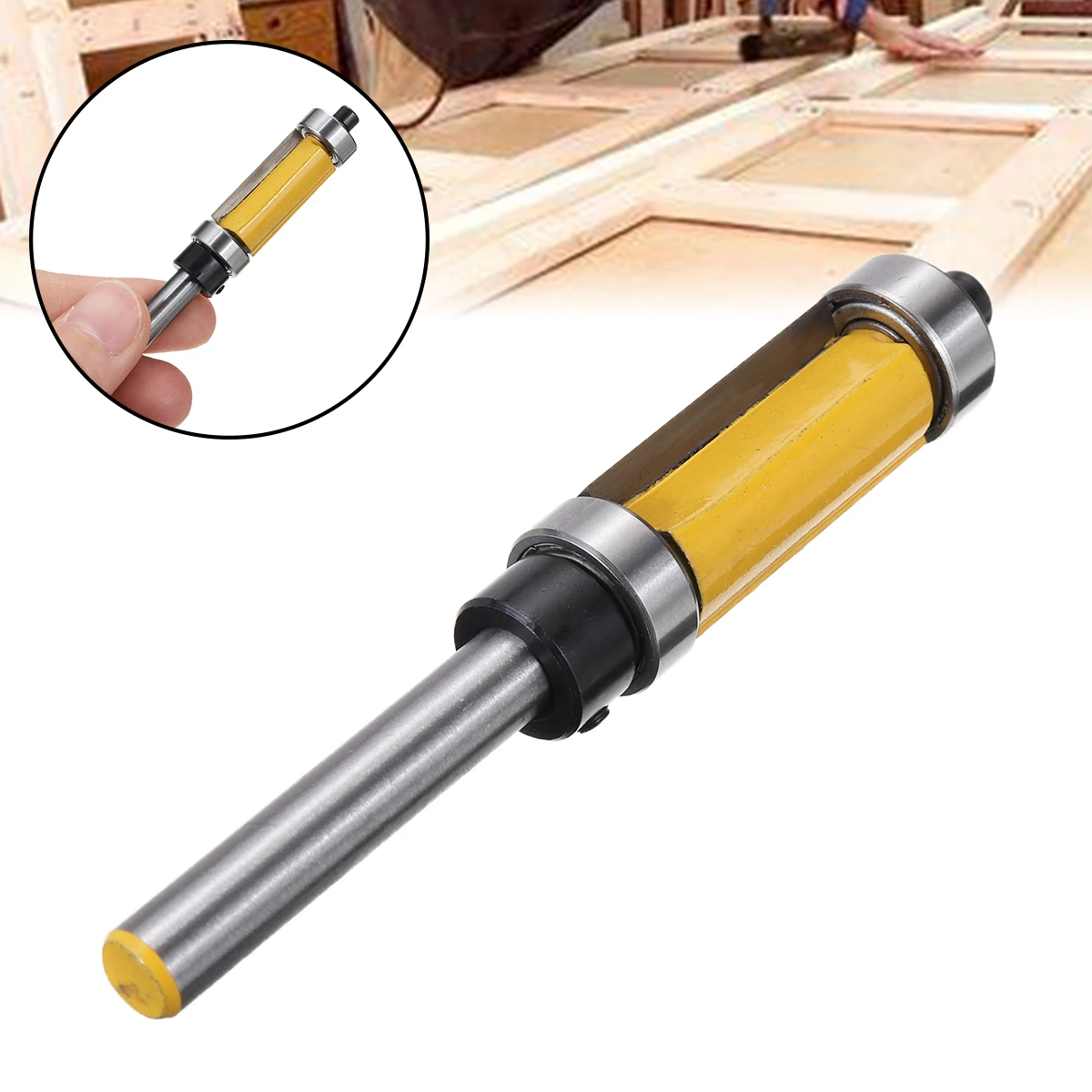 1 шт. 6 3 мм хвостовик панели сверху и снизу подшипник сливной отделкой фрезы