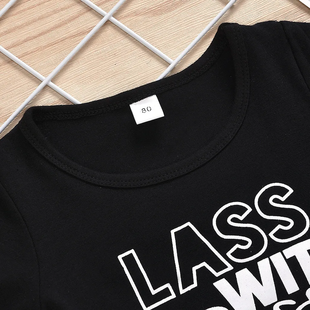 Одежда для девочек с надписью футболка в стиле панк маленьких топы фатиновая