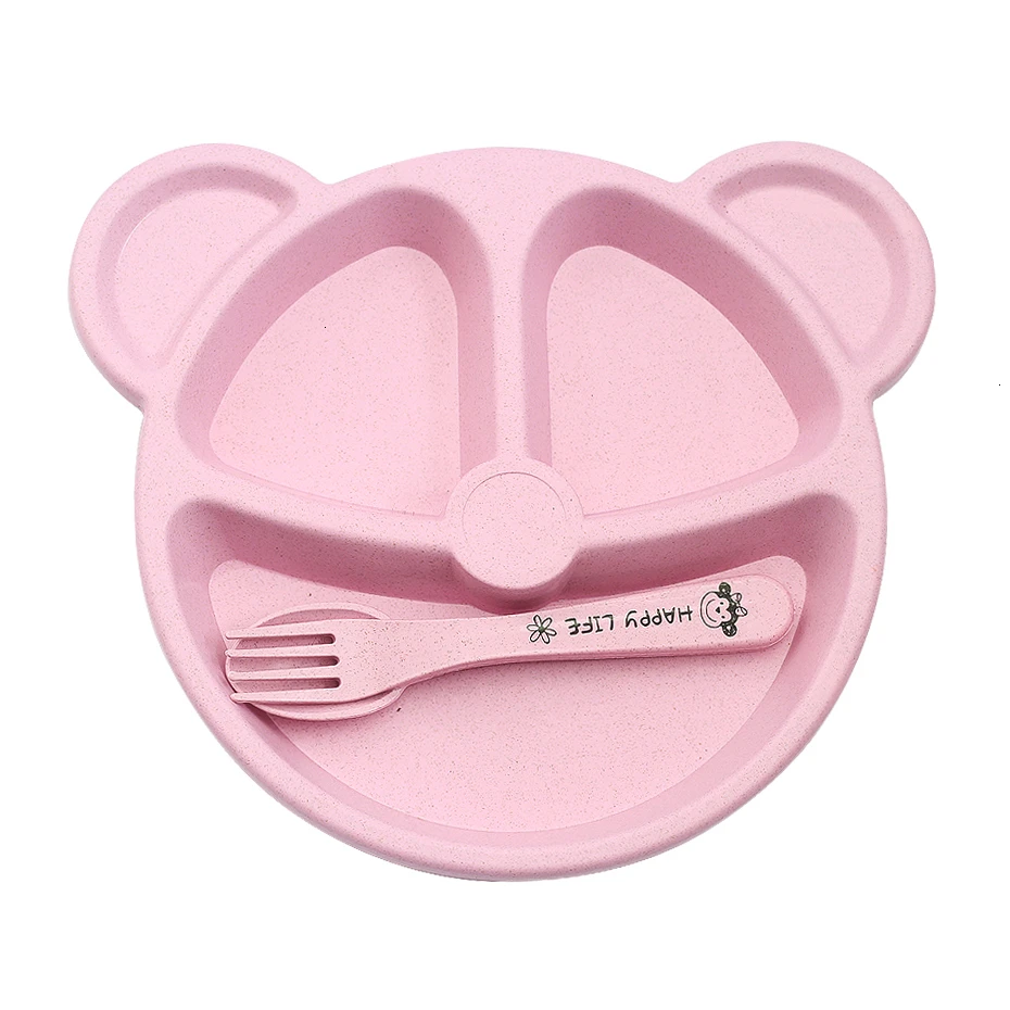 Tigela baby Talheres Fork Colher Feeding BPA Free дети из мультфильмов детские блюда для еды
