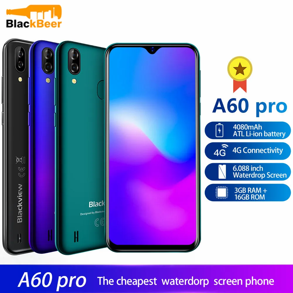 Смартфон Blackview A60 Pro 3+16ГБ | Мобильные телефоны и аксессуары
