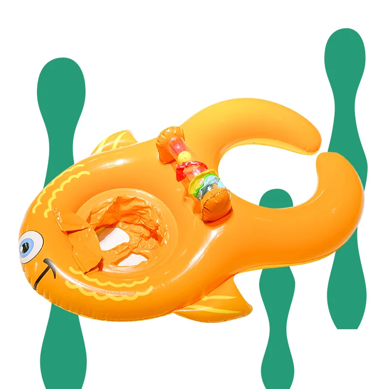 

Goldfish Float Swimming Ring Float Inflatable Baby & Mother Float Children Adults Floating Platform PVC