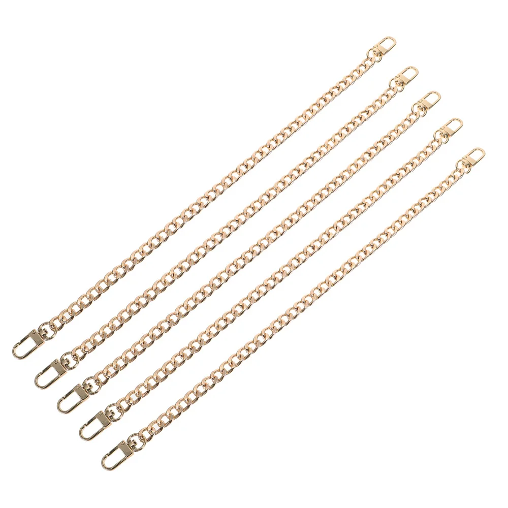 

5pcs Practical Replaceable Bag Chain Durable Bag Shoulder Strap Alloy Chain