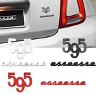 Новинка, 3D металлический логотип, боковое крыло, наклейка для Fiat 500, 695, Abarth 595, конкурентная форма, значок на 70-ю годовщину, аксессуары