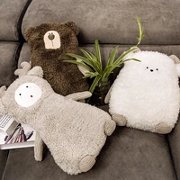 2021 new creative sheep toy animal plush pillow soft stuffed bear elk baby sleeping plush doll decoration for home children gift
