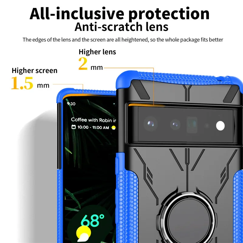 Shockproof Cover For Google Pixel 6 Pro Case Pixel 6 Pro Cover Hard Holder Back Protective Bumper Google Pixel 6 Pro 6.71inch