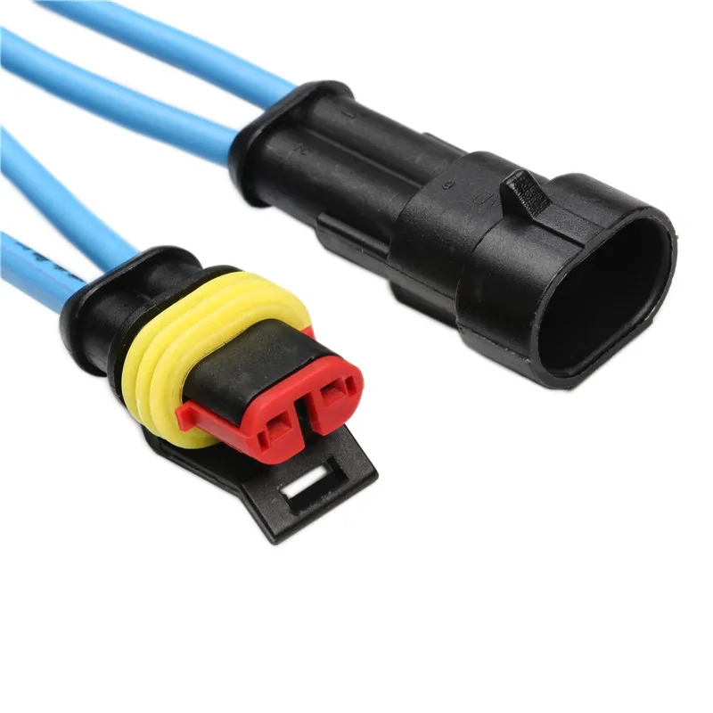 352 шт/26 комплектов HID IP68 Водонепроницаемые разъемы 1/2/3/4 контактный автомобиль