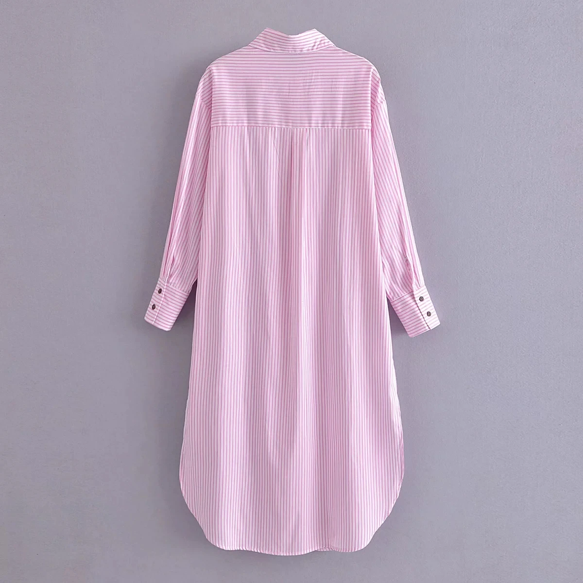 

Jenny&Dave England High Street Striped Loose Long Blouse Women Indie Folk Vintage Fork Blusas Mujer De Moda 2021 Shirt Women