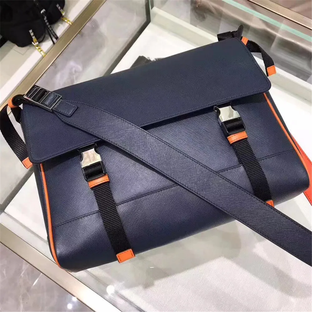 

Men's leather small messenger bag, multifunctional messenger bag, shoulder bag, leather messenger bag