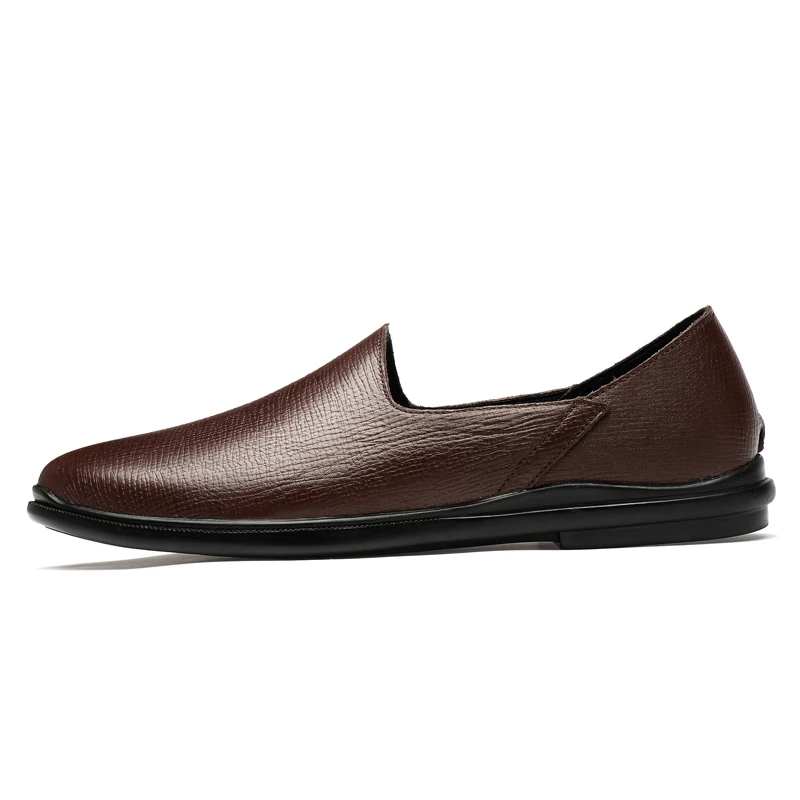 Мужские Водонепроницаемые мокасины из натуральной кожи мужские лоферы на