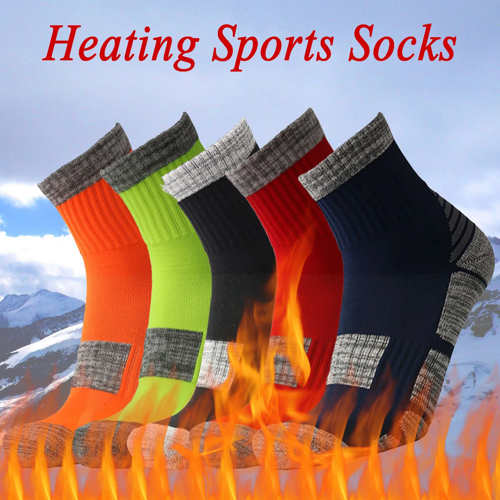 5 пар зимние теплые лыжные носки | Спорт и развлечения