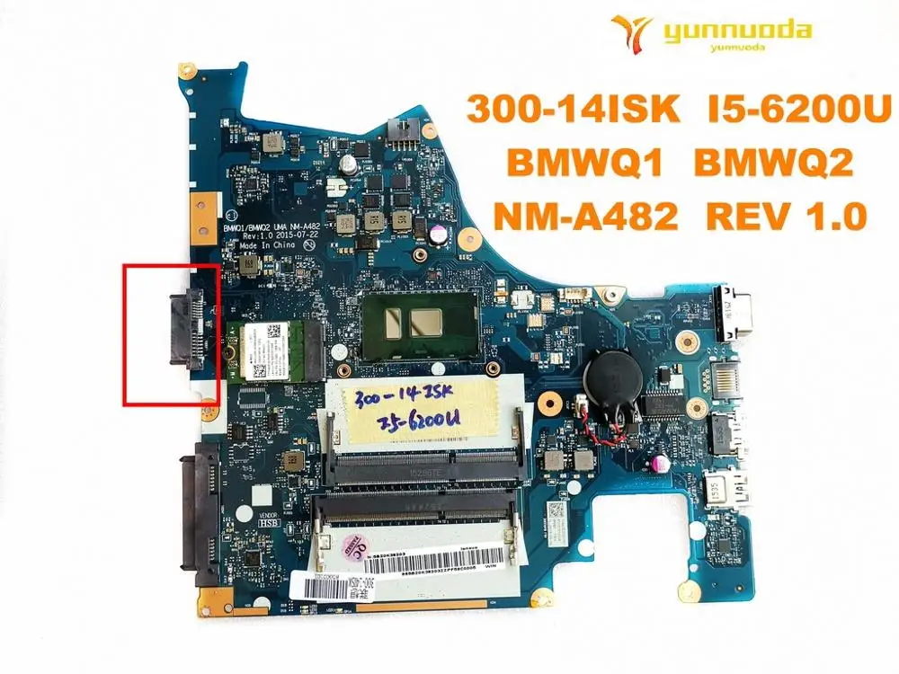 Оригинальная материнская плата для ноутбука Lenovo 300-14ISK I5-6200U BMWQ1 BMWQ2 NM-A482 REV 1 0
