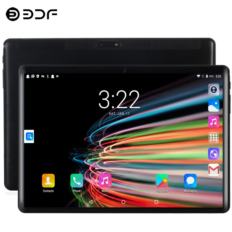 2.5D Закаленное стекло 10 1 дюймов Планшеты Android 7 0 четырехъядерный 3G/4G Телефонный