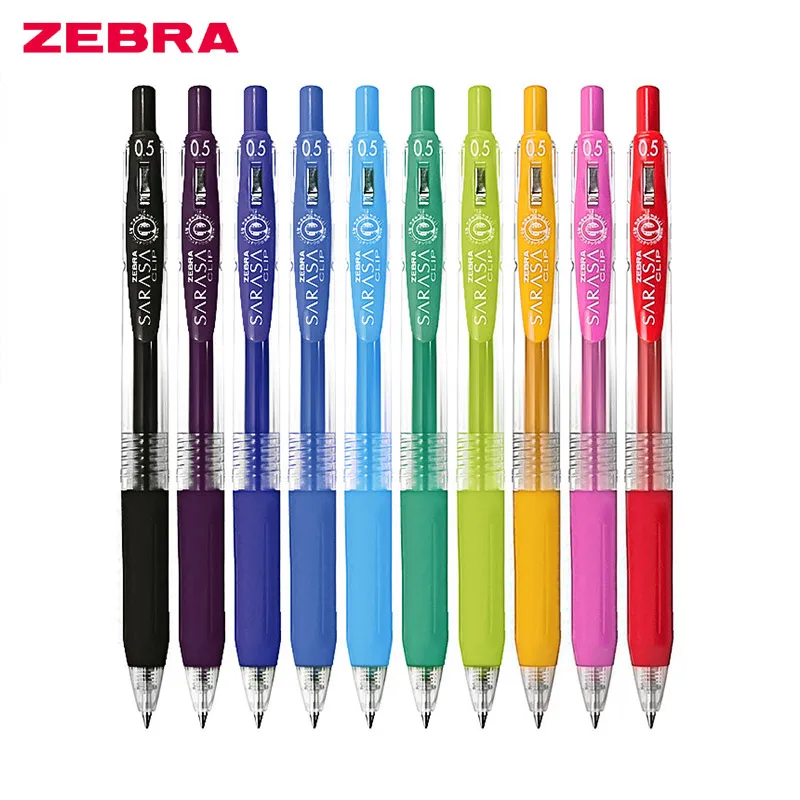 Цветные гелевые ручки Zebra школьные канцелярские принадлежности для студентов