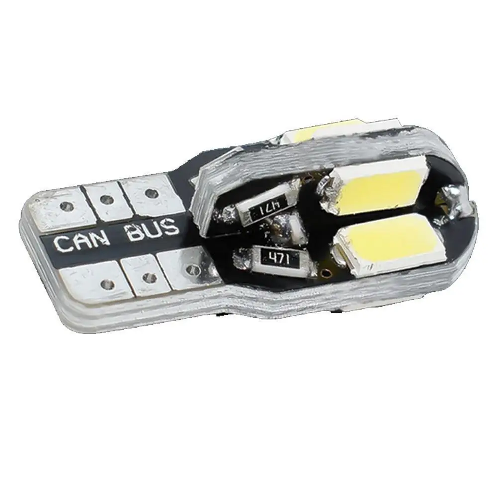 1 шт. T10 теплый белый светодиод 5730 8SMD Canbus без ошибок лампочка лампа номерной знак