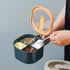 Прозрачная крышка четыре в одном, бутылка для приправ и перца, Кухонный Контейнер для хранения приправ в скандинавском стиле