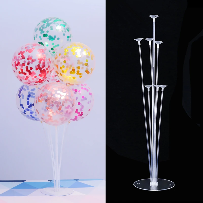Подставка для воздушных шаров с 7 трубками украшение свадьбы дня рождения
