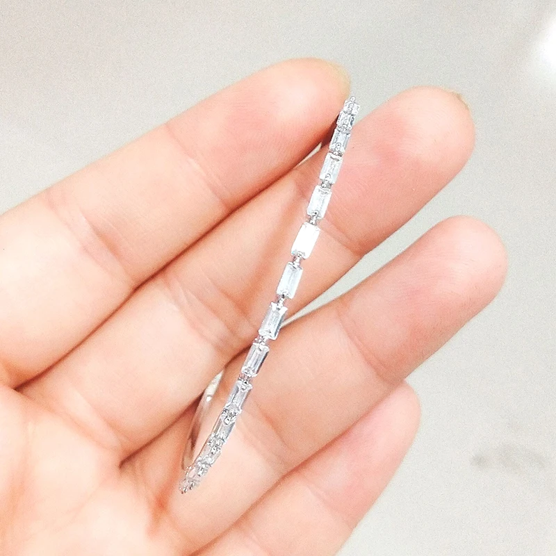 White 5 ZAKOL элегантный AAA кубического циркония Регулируемый Свадебные ювелирные изделия Винтаж браслет для женщин Свадьба Ужин подарок на день рождения FSBP2005 - Окраска металла: White 5