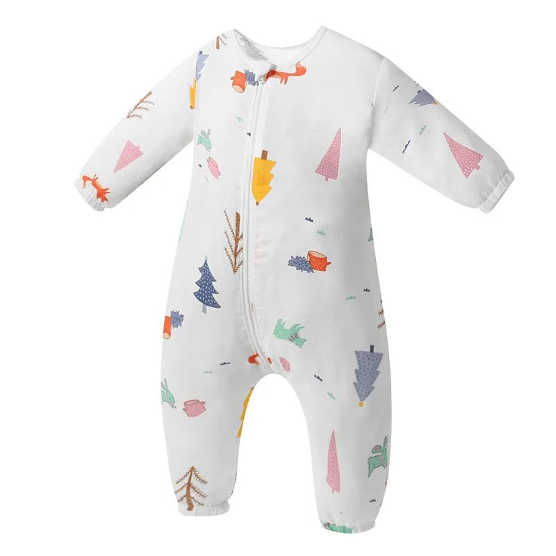 

HappyFlute 0~6 Year Cotton Long Sleeve Summer Wear Muslin Style Baby Cloth Sleeping Bag