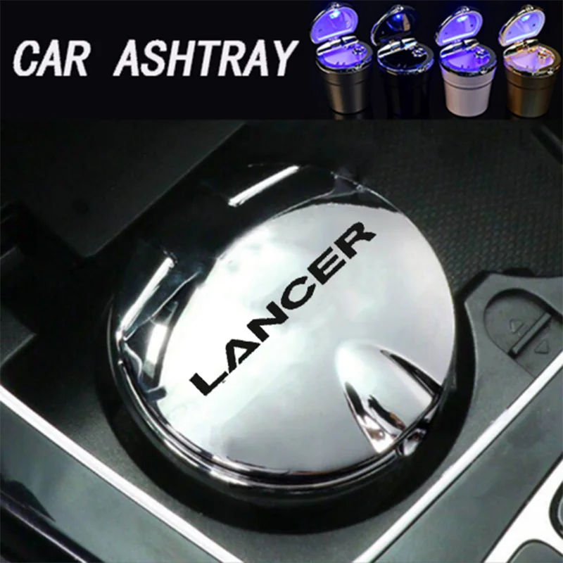 Пепельница для Mitsubishi Lancer EX ASX RV с логотипом автомобиля светодиодная пепельница