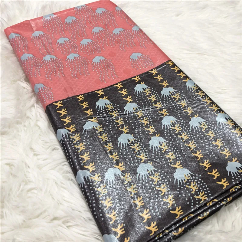 

5yards Soft Keep Shiny Damask Shadda Bazin Riche Fabric For Cloth 100% Cotton Top Quality African Fabric Guniea Brocade