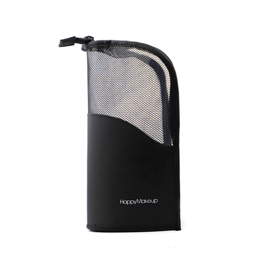 1 шт. Модный женский вертикальный сетчатый мешочек на молнии косметичка дорожный