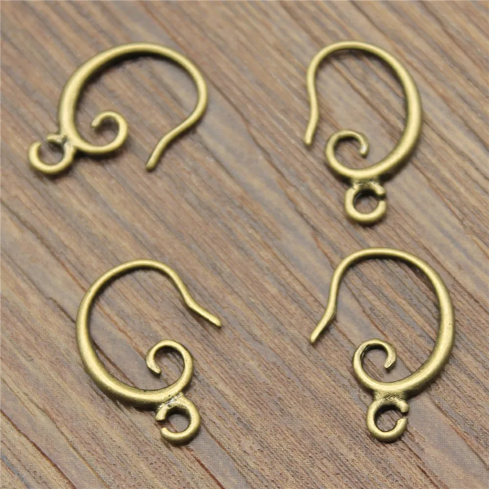 

Accessories for jewelry charm DIY 9x16mm earring hook earring setting 10pcs