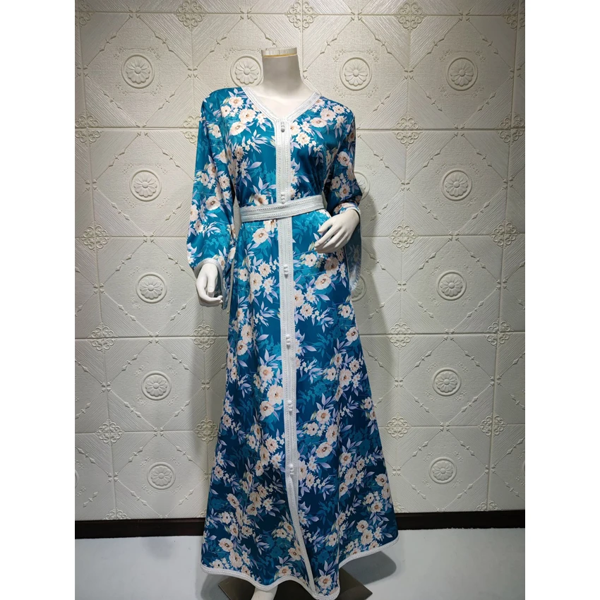 Женское платье с цветочным принтом Ramadam мусульманское кардиган мусульманская