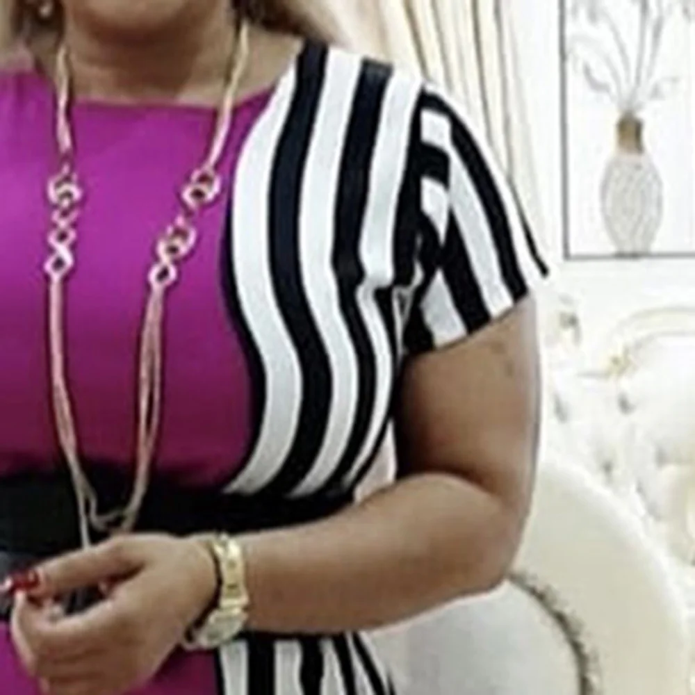 Женское летнее повседневное длинное платье в африканском стиле разноцветное