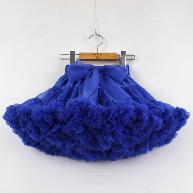 

Spain Hot Girls Tutu Skirts Solid Fluffy Tulle Princess Ball Gown Pettiskirt Kids Ballet Party Performance Skirts for Children