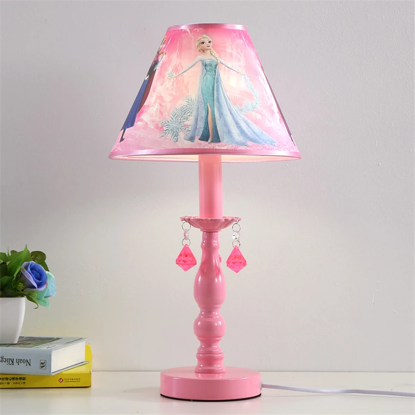Детская настольная лампа с мультяшной принцессой для обучения девочек спальни