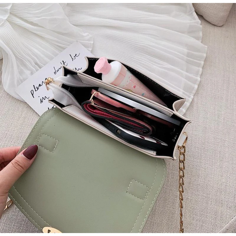 

YBYT 2020 new women's designer handbag panelled PU leather women bag chain ladies shoulder crossbody messenger bag bolsos mujer