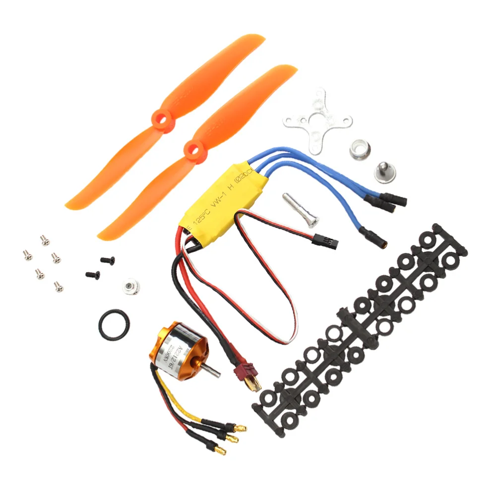 

1 Set RC Plane Parts 2200KV Brushless Motor 30A ESC Propeller Props Combo Kits