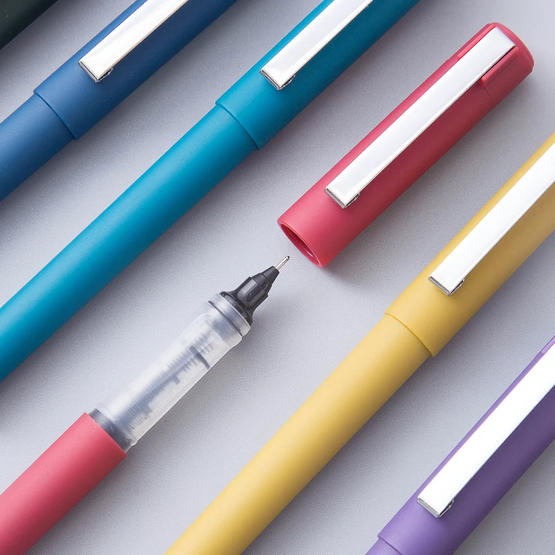 Простая креативная Студенческая нейтральная прямая жидкая шариковая ручка