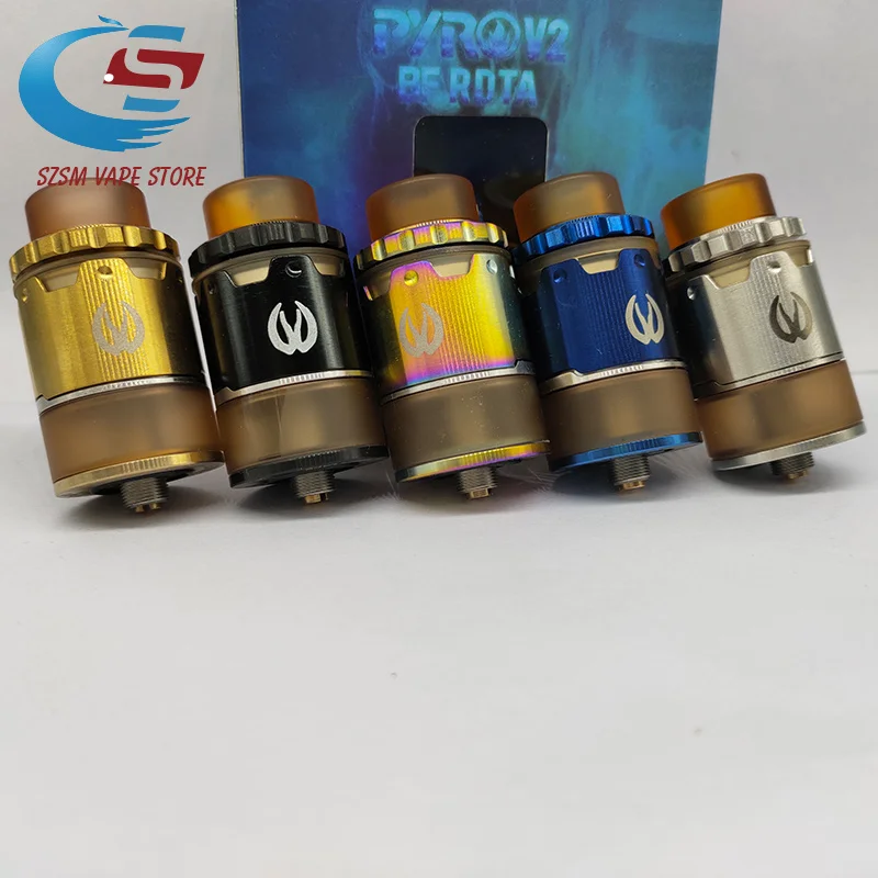 Атомайзер Pyro V2 BF RDTA емкость 22 мм 2 мл/4 мл совместим с 510 электронными сигаретами