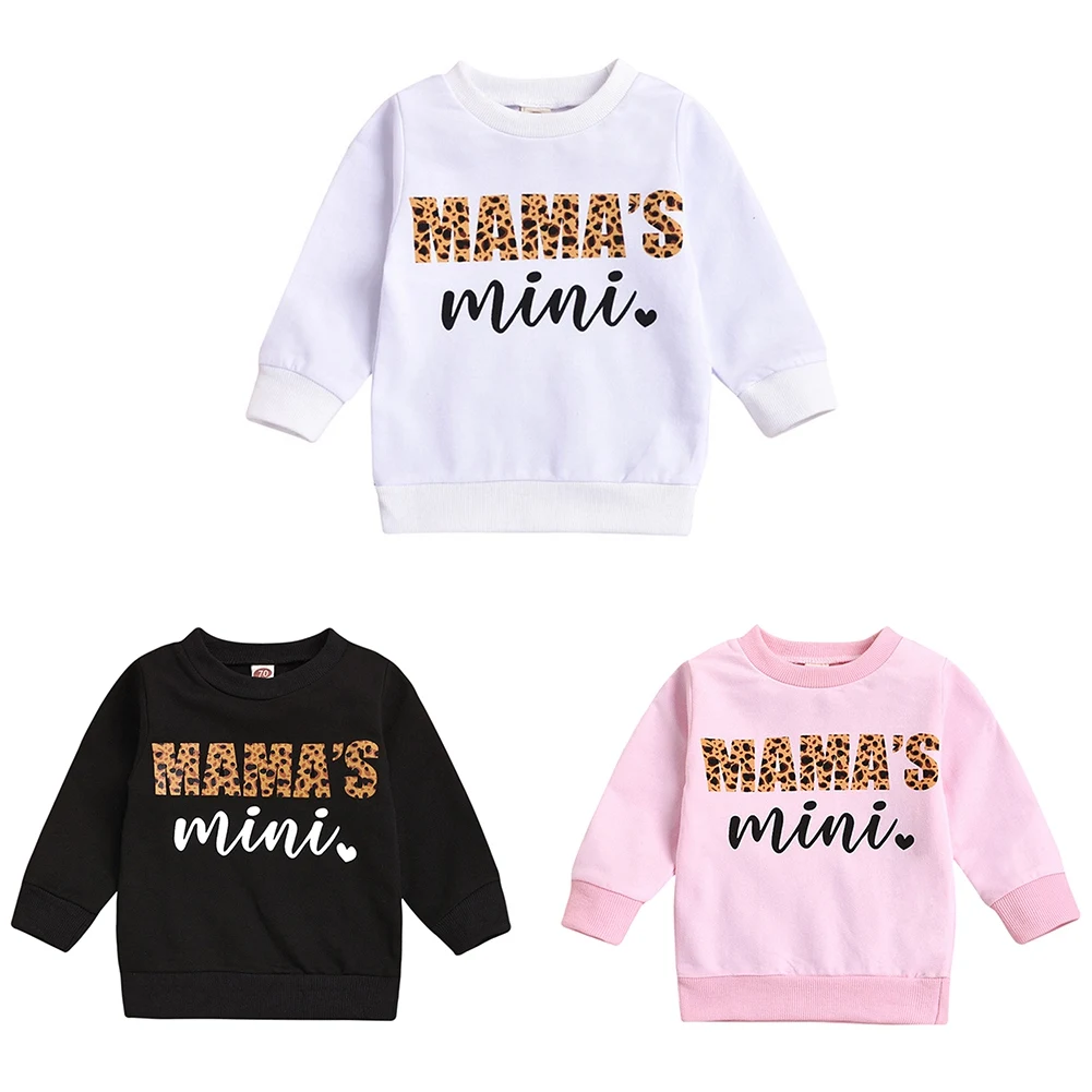 

Kid Girl Letter Print Shirt Spring Autumn Long Sleeve Blouse Children Cotton Sweater Girl Top Baby Girl Bottoming Shirt