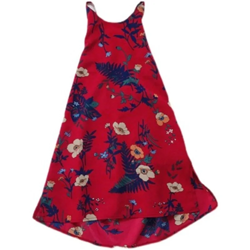 

Girls suspender skirt 2021 summer new female treasure fashion beach halter strap vest dress baby girl clothing