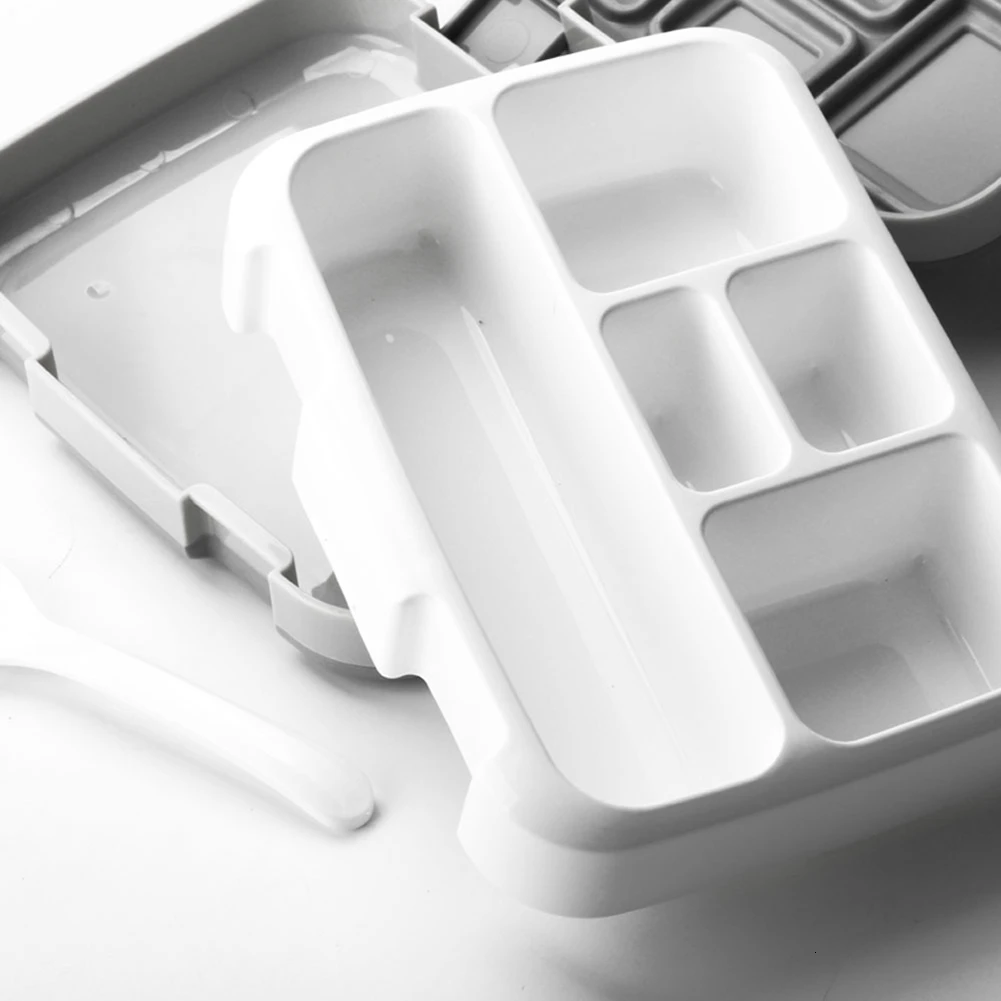 5 сетки BPA Бесплатный Ланч-бокс с отсеком Microwavable мультфильм Bento герметичный