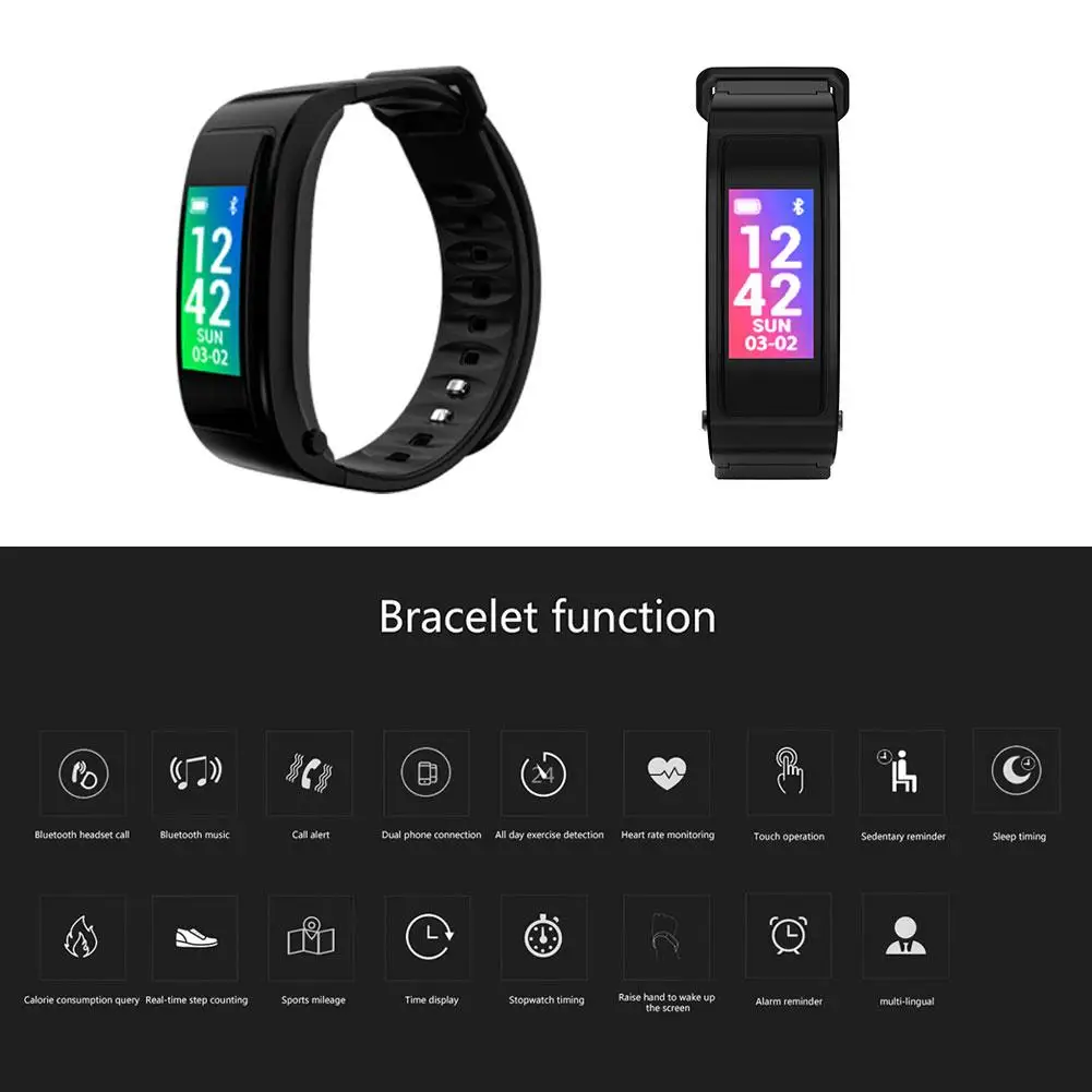 Новый смарт браслет 2 в 1 Talkband Беспроводная Bluetooth гарнитура наушники Смарт часы