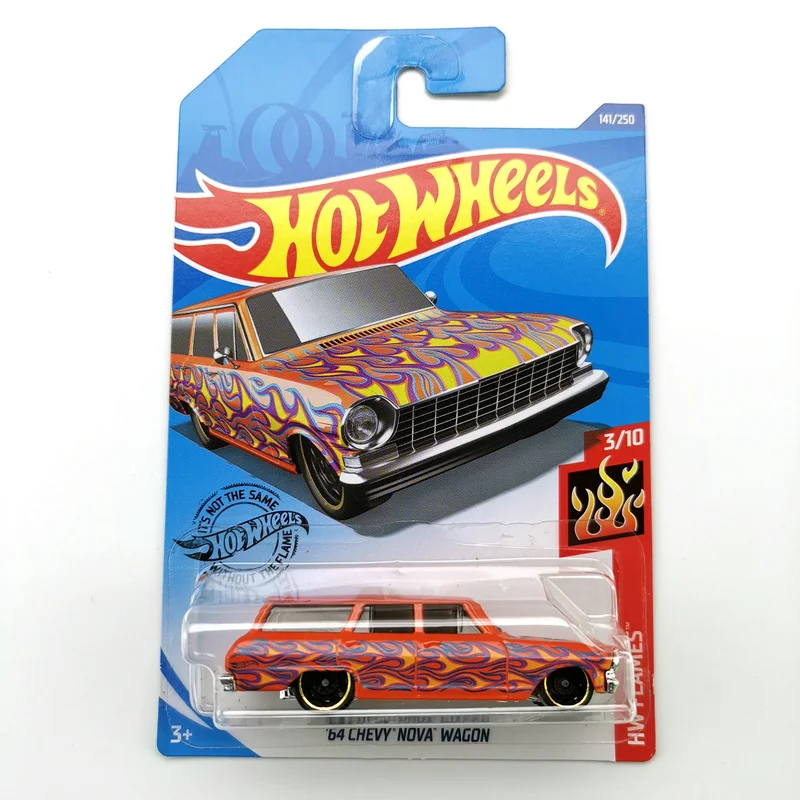 Hot Wheels 1:64 64 CHEVY NOVA WAGON Edition Metal Diecast Model Cars Kids Toys Gift