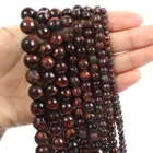 Бусины из натурального камня с вырезанной поверхностью, камень тигровый глаз, незакрепленные бусины для изготовления ювелирных изделий, рукоделия, браслетов, нитка 4-12 мм