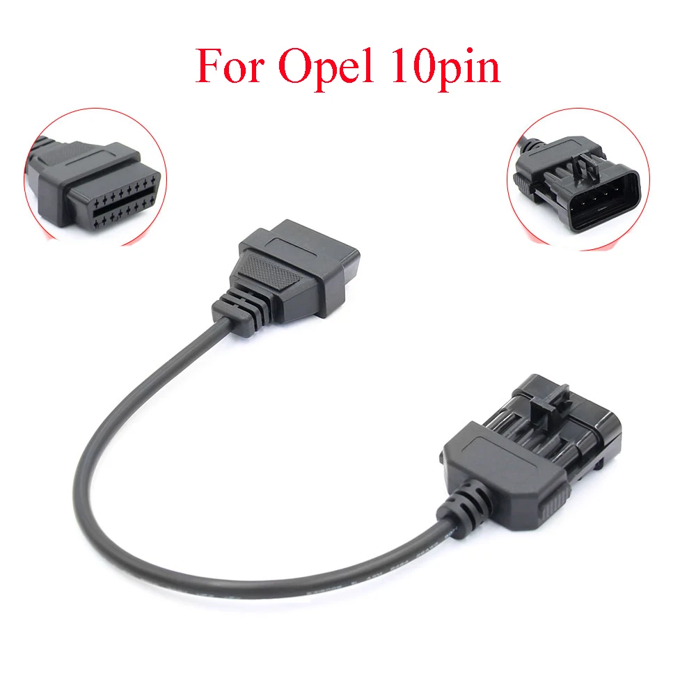 10pin for Opel Для G-M 12PIN для Opel для Honda Для KIA для Mazda для Nissan для Mitsubishi OBD2 Диагностический адаптер OBD разъем OBDII сканер - Цвет: 10pin for Opel