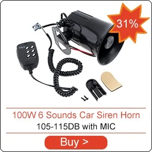 12V 120DB цифровой электрический Сирена Громкий звуковой сигнал клаксон "улитка" Волшебная 20 звуков автомобиль грузовик